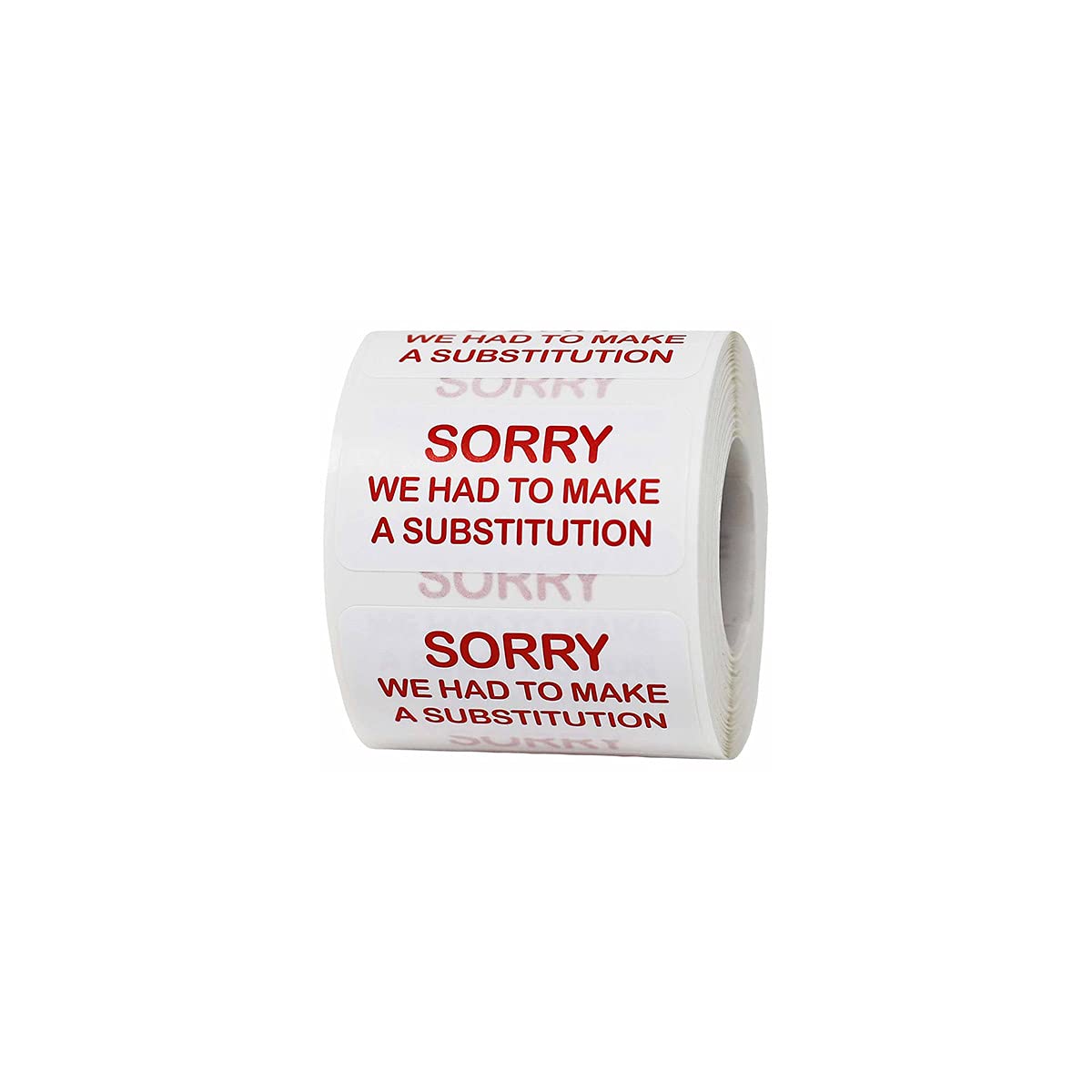 Sorry, We Had to Make a Substitution Dietary Medical Healthcare Labels 1 x 2 Inches in Size, 500 Labels on a Roll