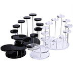 Cupcake Stand Acrylic Display Stand for Jewelry/Cake Transparent Dessert Rack Wedding Birthday Party Decoration Tools (white,12circles) white 12circles