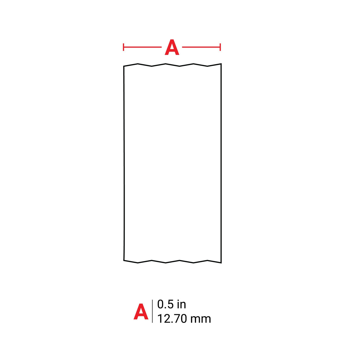Brady Authentic (M21-500-595-RD) All-Weather Vinyl Label for Indoor/Outdoor ID, Lab and Equipment Labeling, White on Red- For M210, M210-LAB, M211, BMP21-PLUS and BMP21-LAB Printers, .5" W, 21' L .5" W, 21\' L