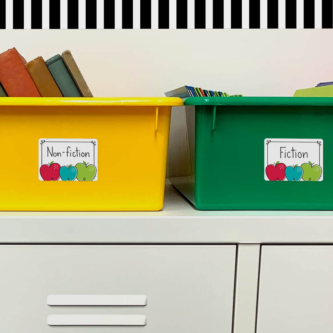 CTP Doodle Apples Badge Labels for Classroom (Creative Teaching Press 10618)