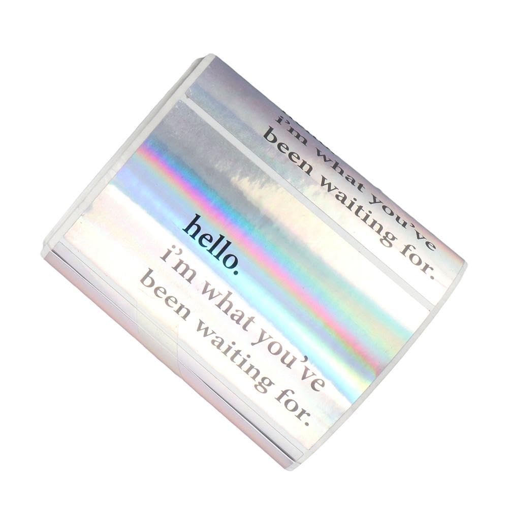 dohobby 350 Pcs Self-Adhesive Silver Sticker Labels,Rectangle Shape Labels,Hello I'm What You've Been Waiting for Stickers,2 x 3.2 Inch
