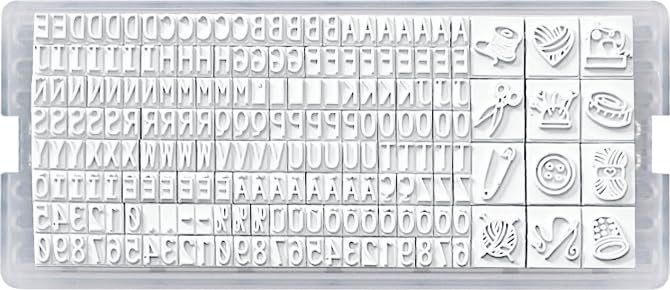 COLOP Craft Labeler Clothing Labels Stamp Kit with 20 Sew in Name Tags