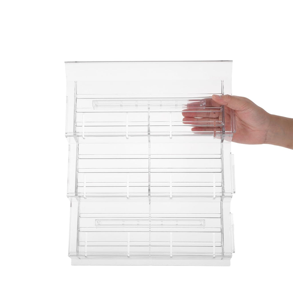 PartyKindom Food Display Riser Layer Plastic for Supermarket Cold