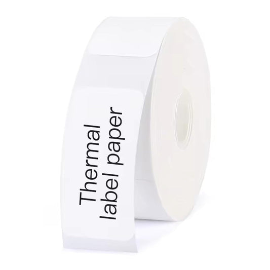 Labels Paper for Portable Thermal Printer, Self-Adhesive Office Labels&Stickers 14mmx40mm Adapted All-Purpose Thermal Labels Print Maker Paper, 180 Labels/Roll White14*40*180
