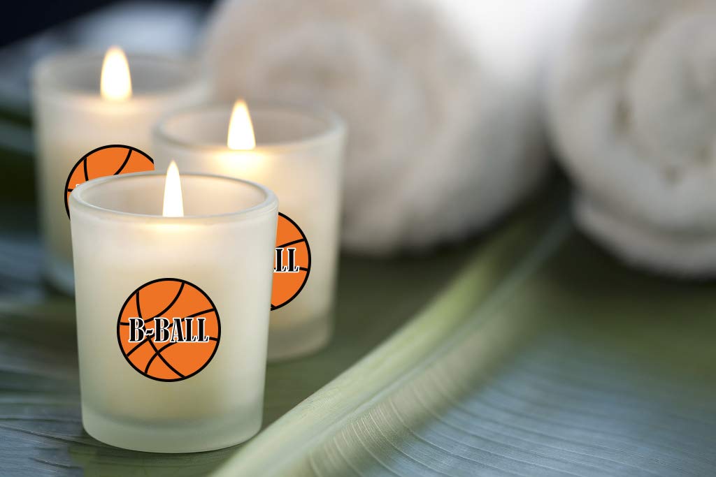 500 Pieces Basketball Labels Roll Stickers - Basketball Sport Party Supplies Decorations Favors Jar Containers Letter DIY Sticker Labels Decals