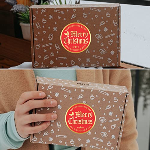 PARTH iMPEX Christmas Envelopes & Gold Foil Seal Stickers