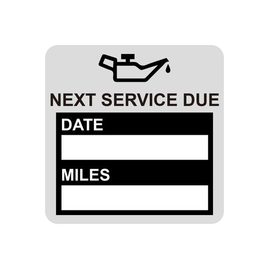 Oil Change Stickers Static Cling,2 inch 60pcs Square Service Reminder Sticker