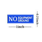 Blue 1x0.25 inch industrial ground stickers from Remarkabel, outdoor paper labels with 120 rectangular safety labels.