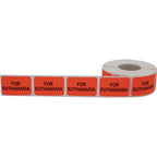Color-coding veterinary euthanasia labels , 1 x 1.5 inch stickers, set of 500 for medical use.
