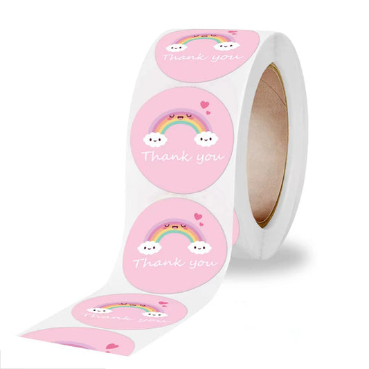 Stickers 1'' 25mm Adhesive Labels, Decorative Envelope Seal Stickers for Gifts, Wedding, Birthday, Party, Packaging (1000 Pcs Style4) 1000 Pcs Style4