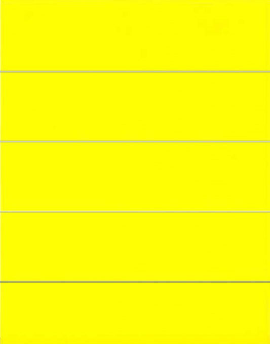 Tag-A-Room Color Coded File Folder Labels 1" X 4" Yellow 50 Count