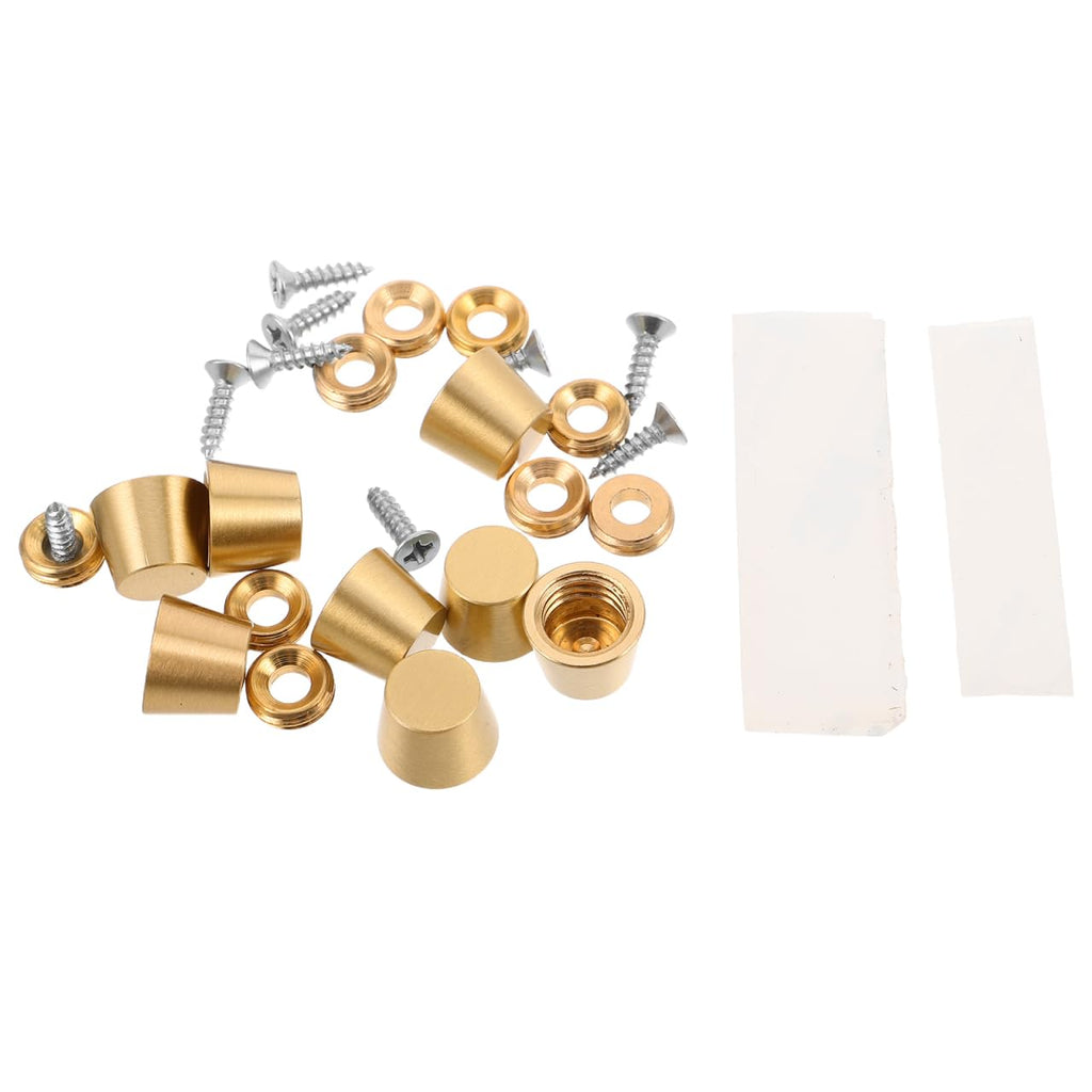 ULTECHNOVO Cutting Board Feet, 8pcs Brass Cutting Feet Brass Riser Furniture Hardware Replacement Parts for Wooden Display Tray Jewelry Box