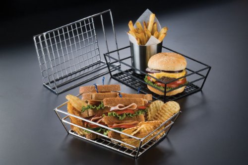 American Metalcraft - RMB59C SSRT962 Baskets, 9" Length x 6" Width, Silver