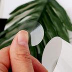 Set of 1000 clear round wafer seal stickers from SUMAJU, 1 inch size, for envelopes, boxes, and gift packaging.
