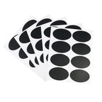 20 Sheets Printable Labels Mini Jar Labels for Storage Bins Adhesive Labels Pantry Sticker Oval Sticker Classification Sticker Bottle Chalk Bottle Black Oval Storage Box