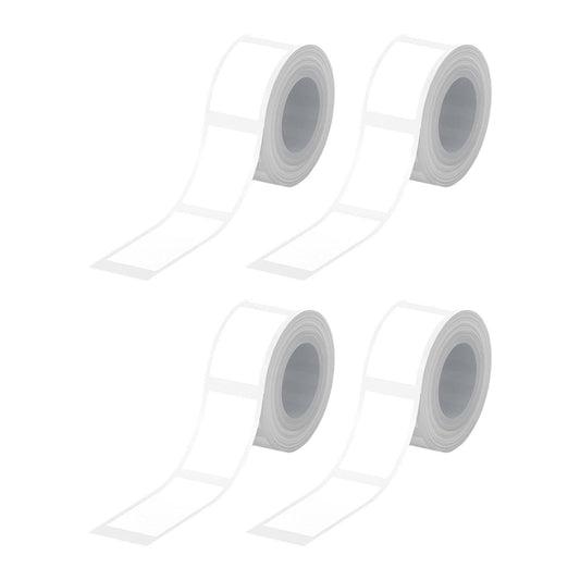 D30 Thermal Label Tape - Smart Labels Maker Refill, 12 X 40mm Mini Printer Paper Compatible with D30 Sticker Machine for Office, Home, Pack of 4 Roll