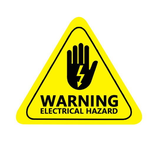 Danger Electrical Hazard Voltage Shock Safety Warning Label Sticker,2 Inch High Voltage Labels,Electrical Shock Hazard Risk Warning Sign,50 Pcs