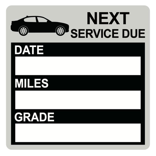2X2 inch Oil Change Service Reminder Static Cling Stickers Oil Change Stickers 60 Labels