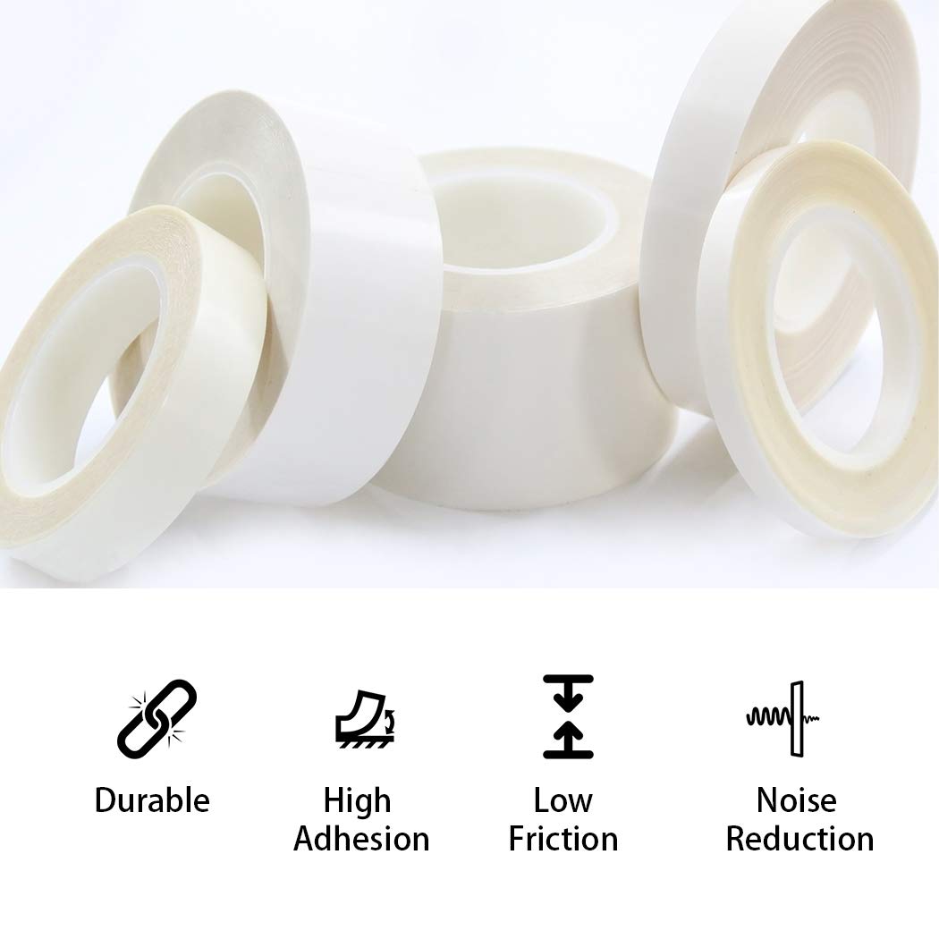 APT, UHMW (Ultra-high Molecular Weight) Polyethylene Tape, Resists Abrasion, Impact, for Surface Protection and Friction and Noise Reduction for Lining Sliding Surfaces. (2" x 5Yds, 5 Mil UHMW) 2" x 5Yds