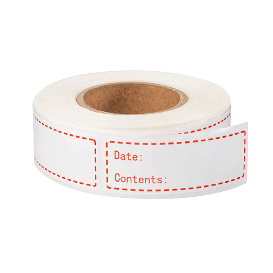 600pcs 1x3Inch Waterproof Food Storage Label Refrigerator Freezer Labels Food Storage Stickers Removable Food Date Label Stickers Self-Adhesive Paper Labels for Baby Feeding Bottle Cup Breastmilk Bag