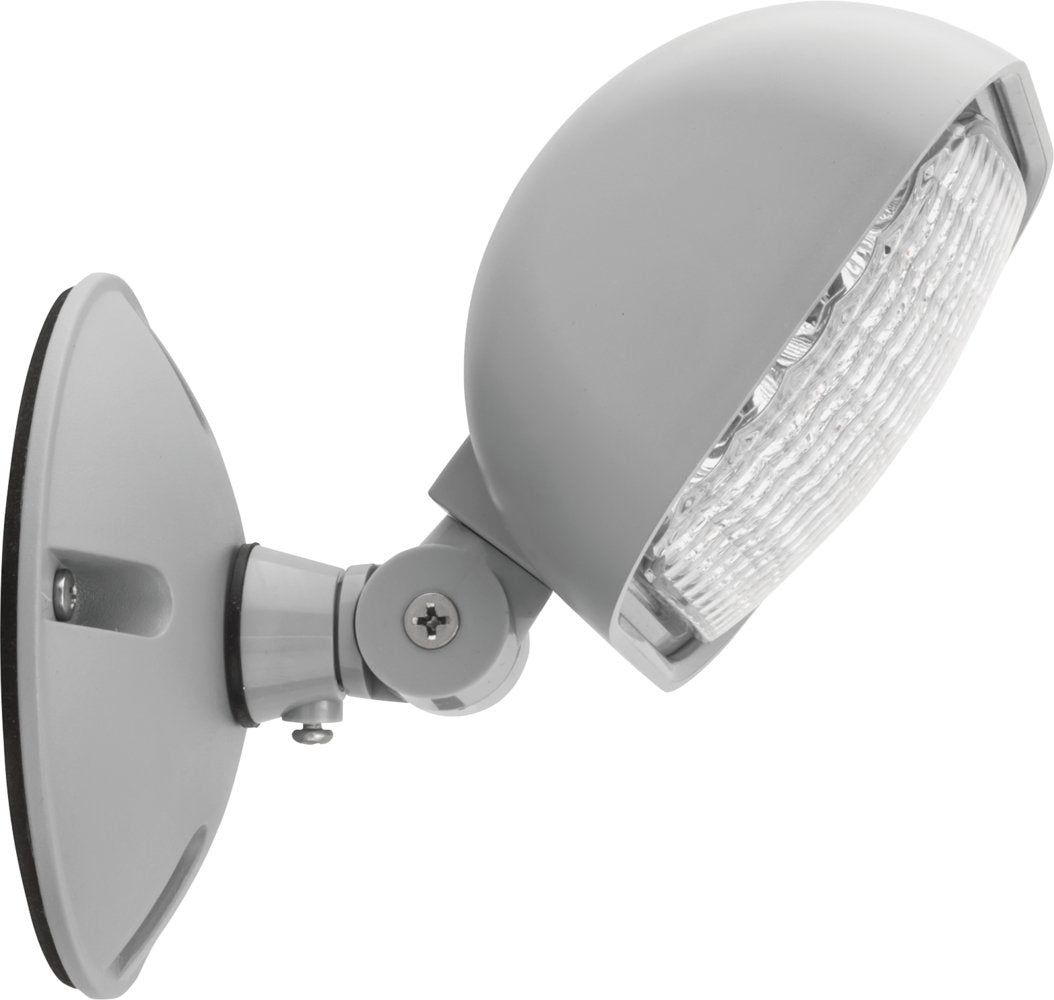 Lithonia Lighting Weatherproof LED Emergency Light Remote Head, Gray Single Head One Single Head Emergency Light