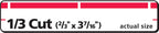 Avery® TrueBlock® File Folder Labels, 2/3" x 3-7/16", 1,500 Printable Labels, White/Red, Permanent (5066)