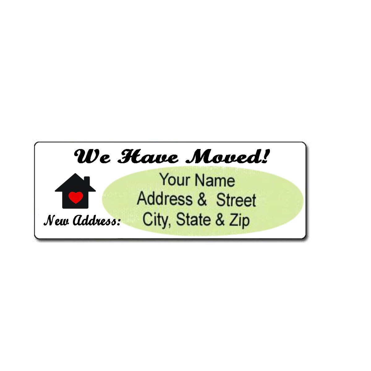We Have Moved New Address Label, Ornament Return Address Stickers, Holiday Address Stickers (200 Pcs)