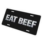 Eat Beef Aluminum License Plate Country Ranch Decor 6x12 Eat Beef