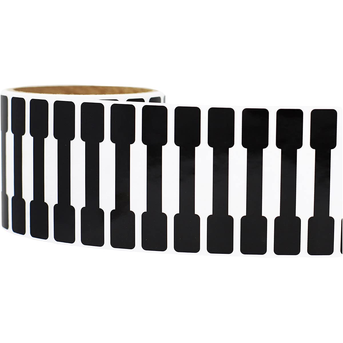 Black Blank Tamper Evident Labels 0.5 x 2.75 Inch 500 Total Clear Stickers - Tamper Proof Stickers, Ideal for Food Delivery, Food Packaging, Envelope Seals, Product Protection