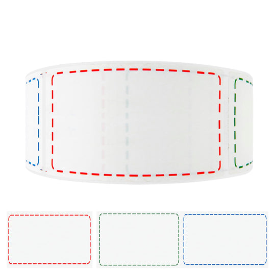 500 Removable Freezer Labels, 2x3 inches Water Oil Waterproof Stickers to Write on for Bottles Canning Containers Jars Pantry Organization Paper Name Clothes Tags Box Storage Bins Daycare, 3 Color 500pcs 2" x 3" Multicolored, Red Green Blue in Turn