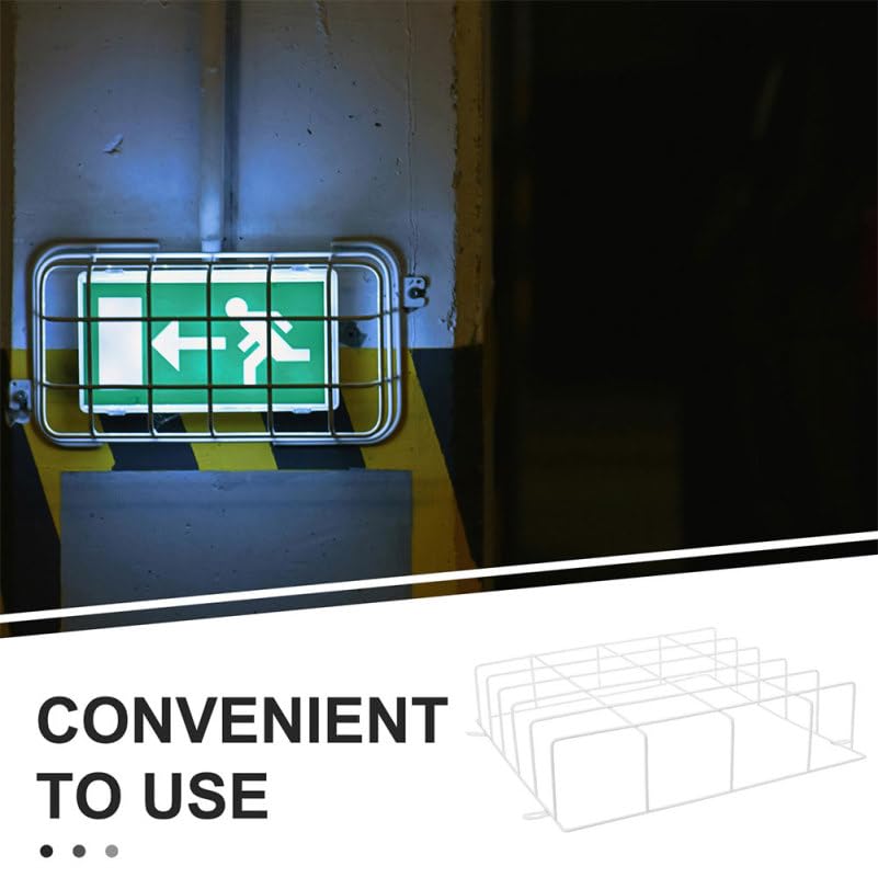 2Pcs Iron Exit Sign Protective Cage Wire Guard for Emergency Lights