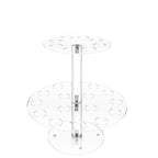 2-Tier Acrylic Ice Cream Cone Holder 24-Hole Waffle Stand