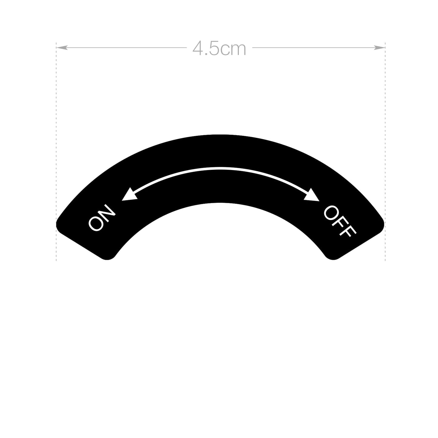 dealzEpic - ON Off Direction Indicating Stickers - Self Adhesive Peel and Stick Labels 4.5x1.7 cm Indicating Sticker ON-OFF