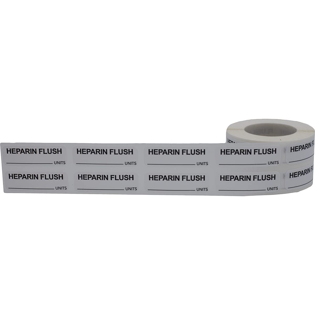 Heparin Flush Veterinary Labels .5 x 1.5 Inch 500 Total Stickers