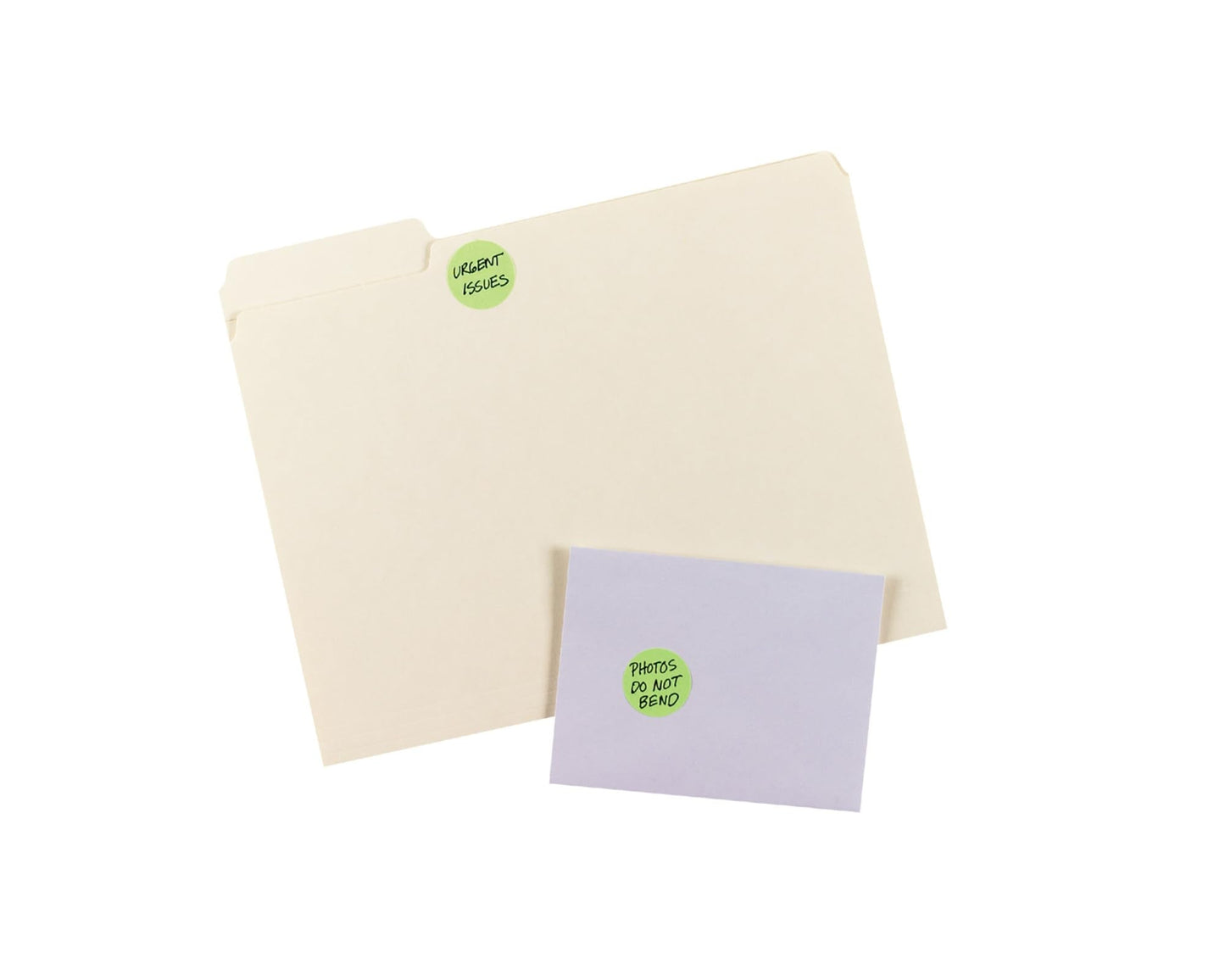 Avery 5498 Removable Print or Write Color Coding Labels for Laser Printers, 1-1/4" Round - Neon Green (Pack of 400)