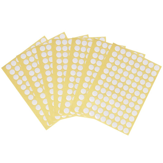 1920 Pcs 10mm Small Round Blank Dot Labels Self Adhesive White Circle Stickers Roller Bottle Top Stickers Bottle Lid Cap Labels for Essential Oil Bottle