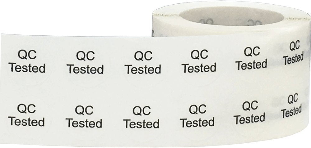 Assorted color-coding round stickers, 1/2 inch diameter, QC tested adhesive labels , 1000-pack.