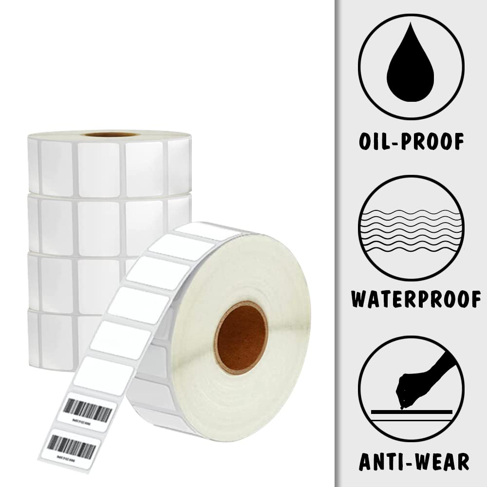 1.2" x 0.8" Thermal Labels for Barcode, Direct Thermal Label, Address Labels Compatible with Zebra & Rollo Label Printer