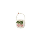 Creative Co-Op Stoneware Strawberry Basket Container