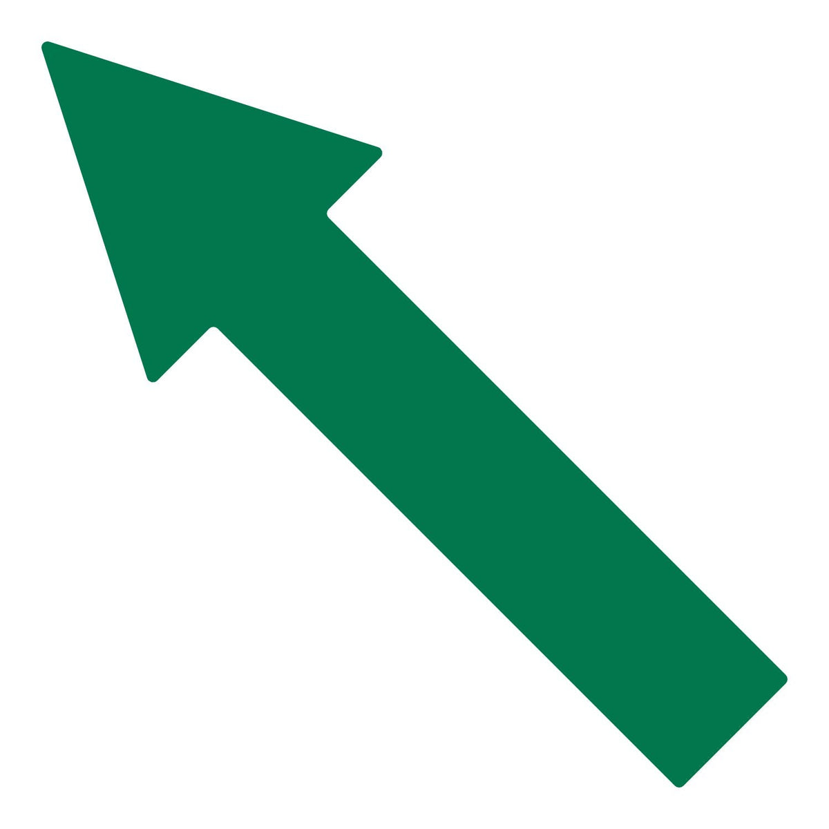 LiteMark 10 Inch Green Thin Arrow Vinyl Stickers – Durable Gloss Finish Waterproof Arrow Vinyl Sign Decals for Warehouses, Schools & Event 12 Pack 10 Inch - 12 Pack