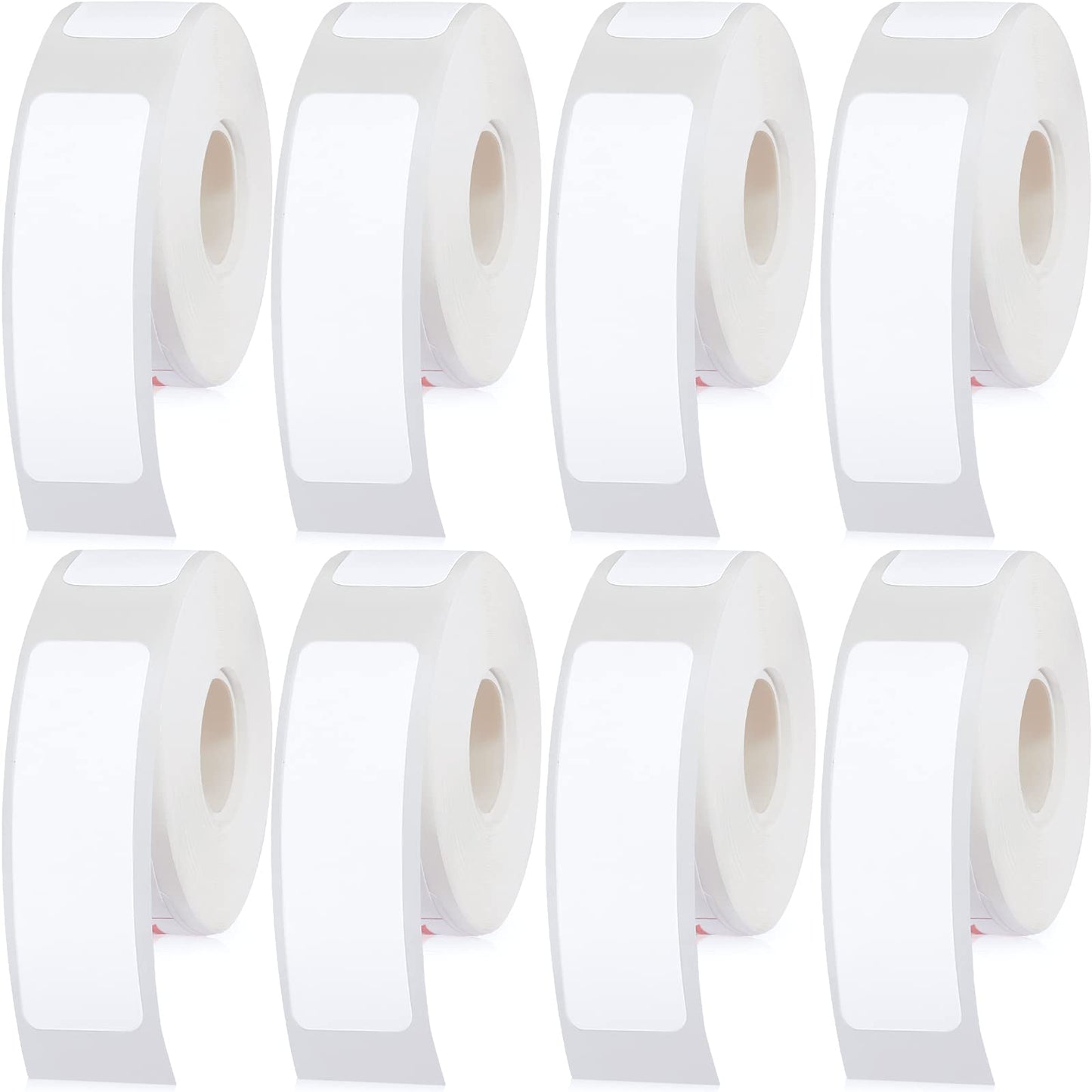 Chinco 1280 Pieces Label Printer Tape 12 x 40 mm Laminated Labeling Stickers Replacement Compatible with D30 Portable Printer Label Print Paper for Office 160 Label/roll