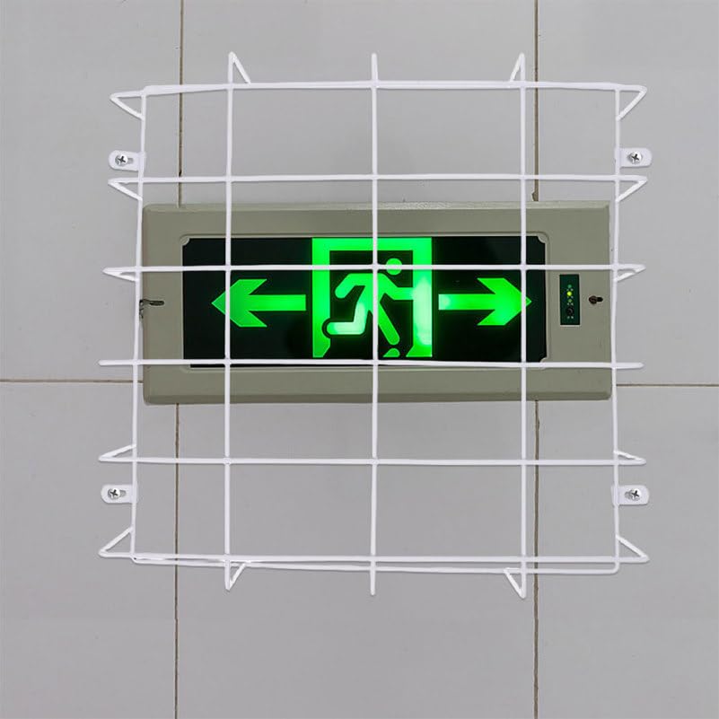 2Pcs Iron Exit Sign Protective Cage Wire Guard for Emergency Lights