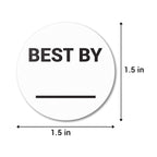 900 Best by Labels, 1.5 inch, Circle Dot Stickers 900 Labels