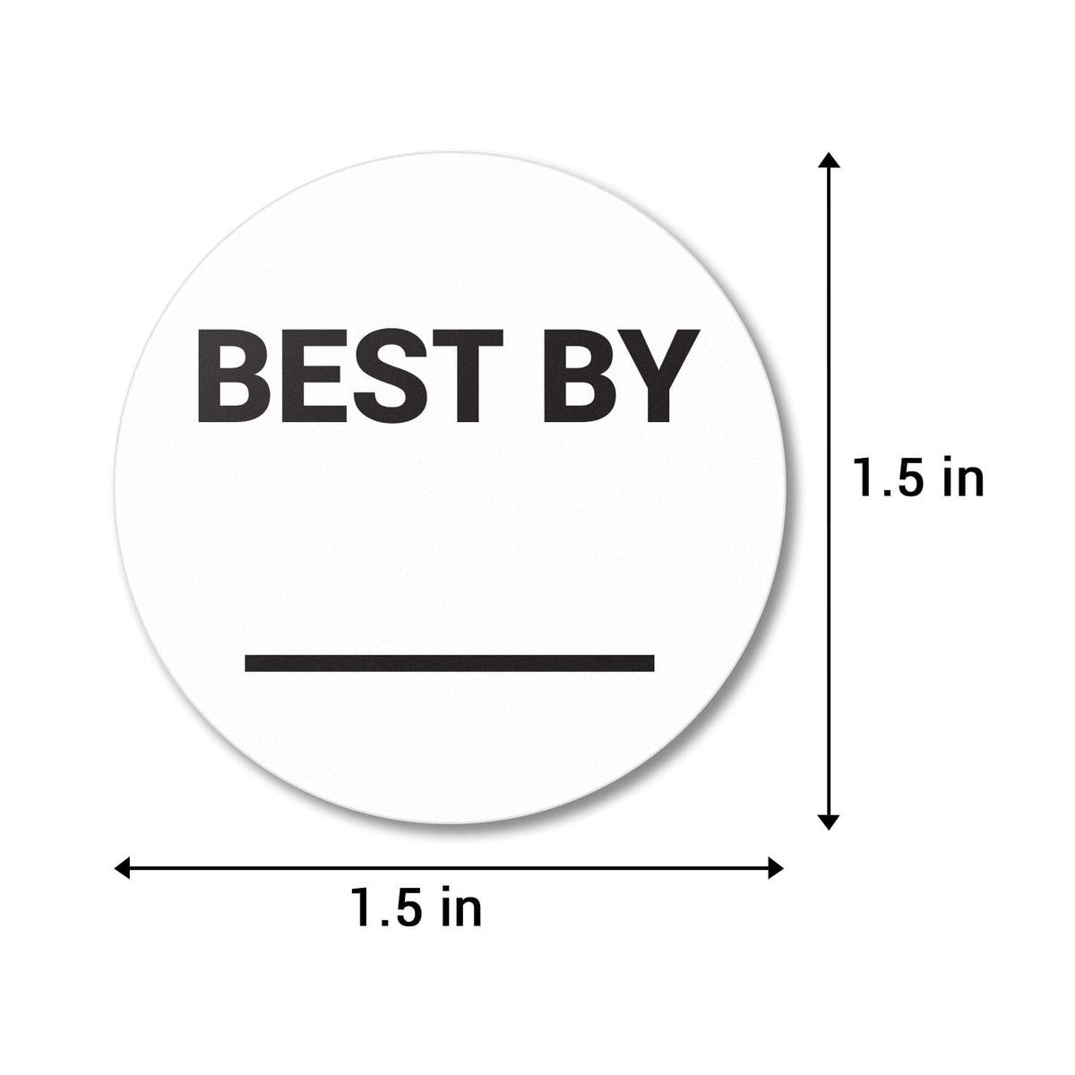 900 Best by Labels, 1.5 inch, Circle Dot Stickers 900 Labels