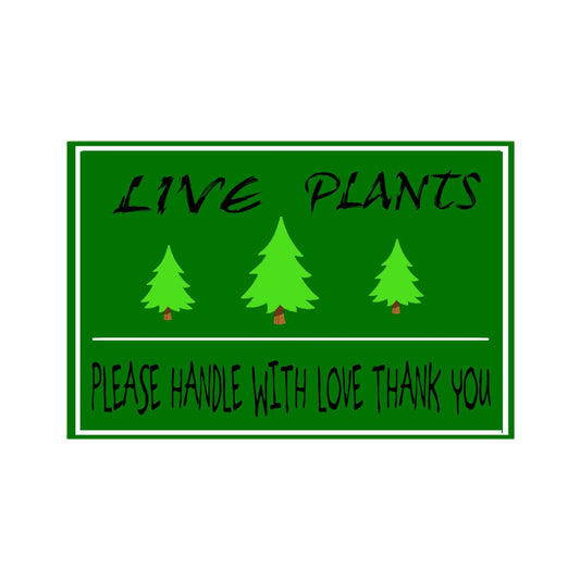 YOUOK Green Live Plants Stickers Labels, 2×3 Inch Please Handle with Love Labels Thank You Shipping for Warehouse Pallet(300 Pcs) (YOUOK220318001)