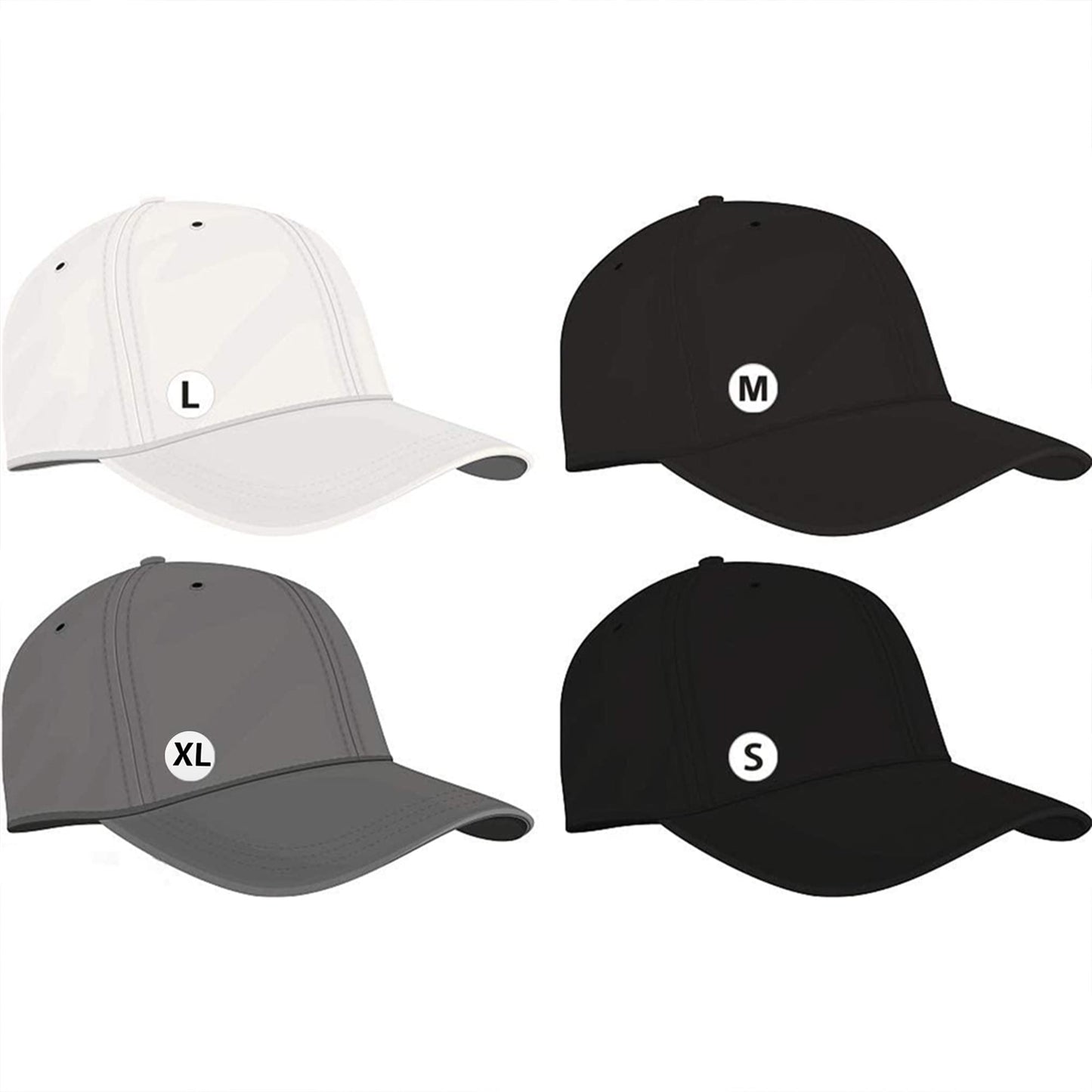 HYBSK Clothing Size Stickers White Round Labels for Retail Apparel S M L XL 2X 3X Total 6 Rolls (S-3X) S-3x