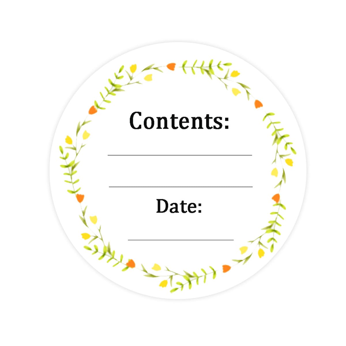 Dissolvable Canning Labels for Mason Jars,1.5 Inch Dissolvable Food Label Stickers Removable Freezer Labels Food Date Labels Food Label Stickers for Food Containers(Pack-200)