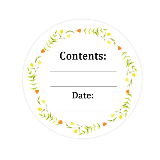 Dissolvable Canning Labels for Mason Jars,1.5 Inch Dissolvable Food Label Stickers Removable Freezer Labels Food Date Labels Food Label Stickers for Food Containers(Pack-200)