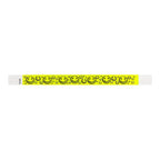 200 WristCo Yellow Smiley Face Tyvek Wristbands for Events - ¾” x 10” - Waterproof Recyclable Comfortable Tear Resistant Paper Bracelets Wrist Bands for Concerts Festivals Admission Party Neon Yellow 200 Count