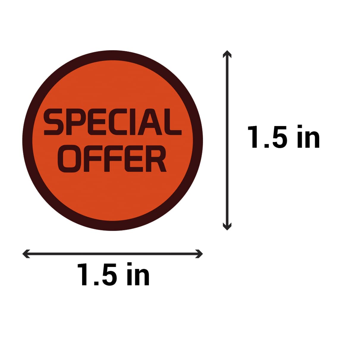 600 Special Stickers - 2 Rolls of 300 Special Labels - 1.5" Round Special Label Offers Price Point of Sale Pricing Stickers Inventory Control Grocery Retail Store Promotion Clearance Labels